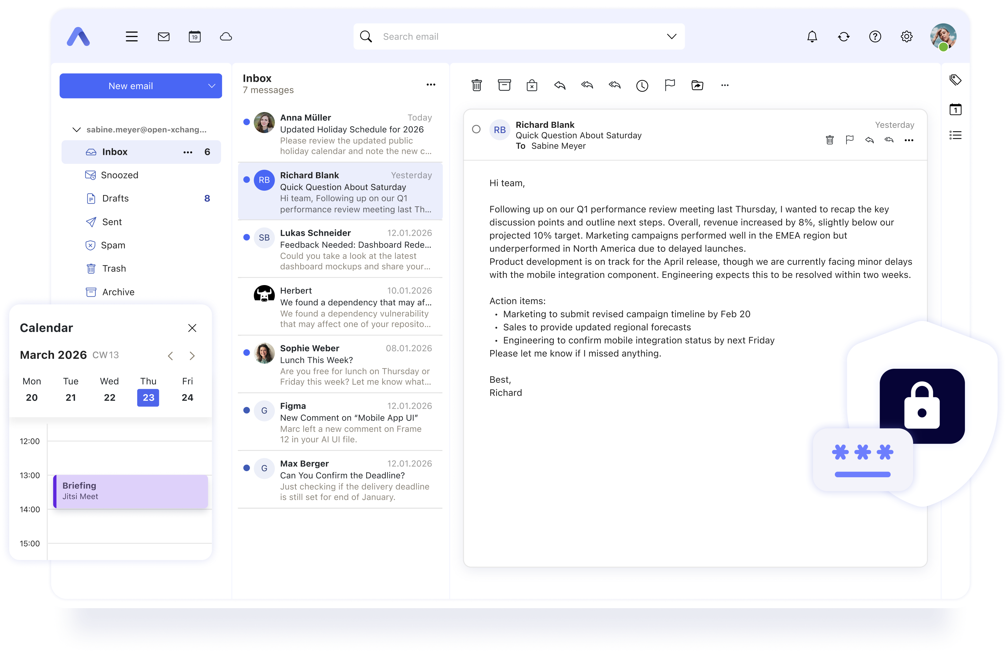 Ox Email Application Android OX App Suite for Public Sector
