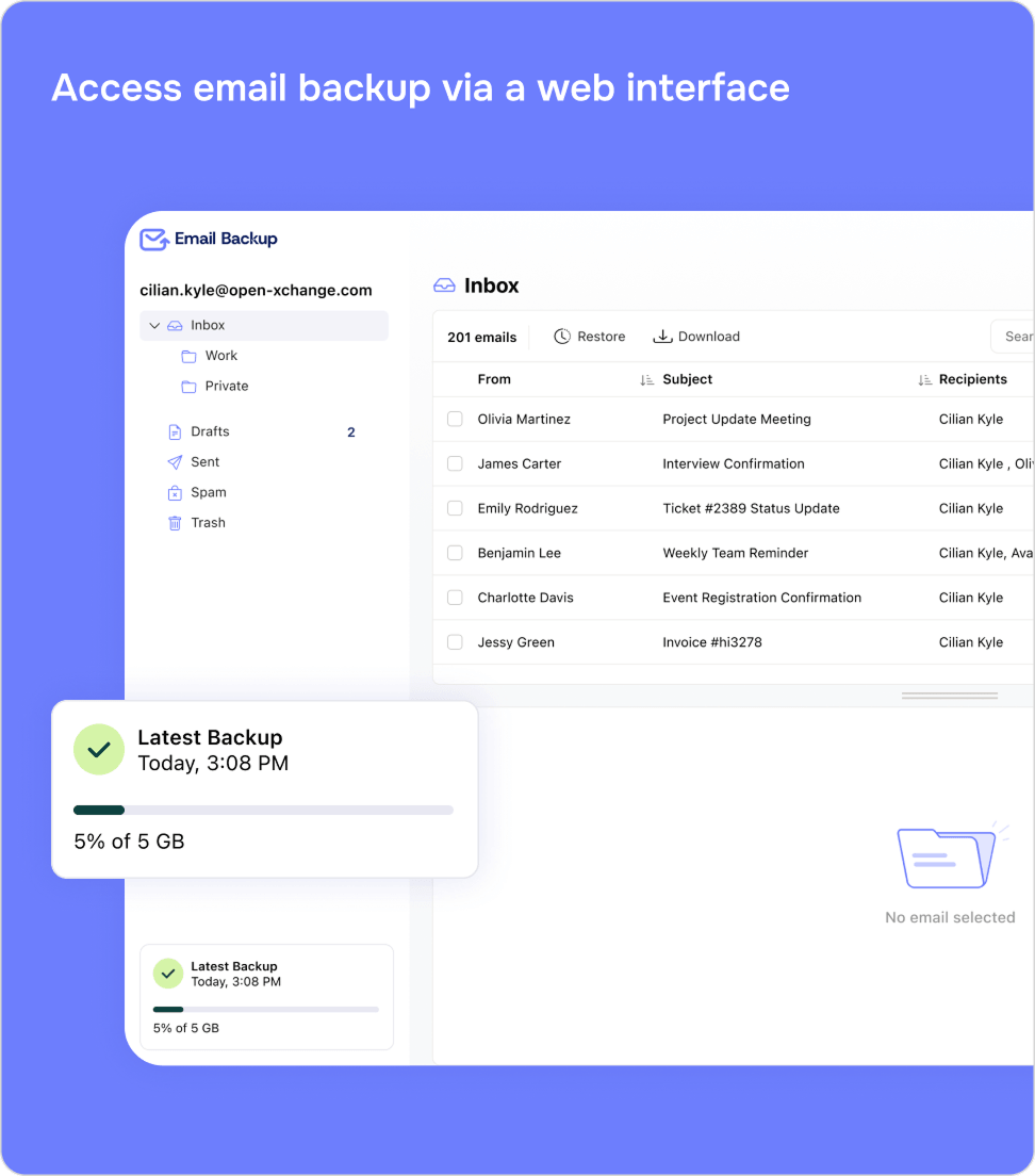 access-email-backup